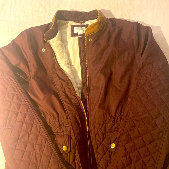 J.Crew Crewcuts Girls Barn Jacket Burgundy/Maroon fleece lining size 14 - Picture 5 of 16
